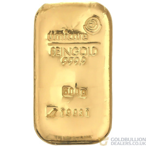Umicore 500 Gram Gold Bar