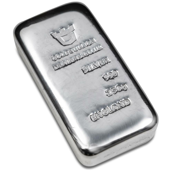 Gold Bullion Dealers 250 gram silver bar