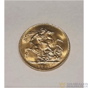 1916 Gold Sovereign - King George V - London